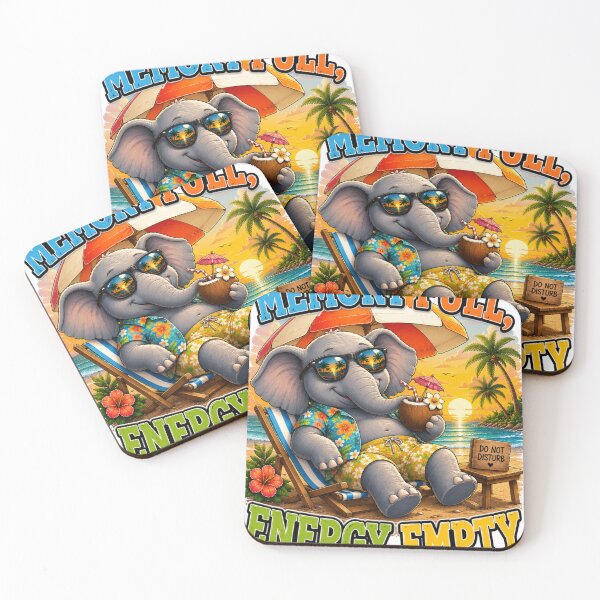 Item preview, Memory Full Energy Empty Elephant designed and sold by BagFactoryUK.