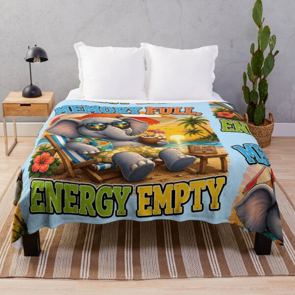 Item preview, Memory Full Energy Empty Elephant designed and sold by BagFactoryUK.