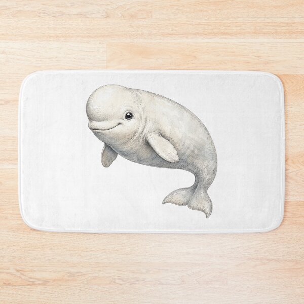 Item preview, Cute Vintage Beluga Whale Sticker - White Arctic Marine Mammal designed and sold by PND7777.