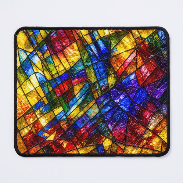 Item preview, Radiant Stained Glass Abstract – Vibrant Contemporary Mosaic Art designed and sold by Ingorgia Studio.