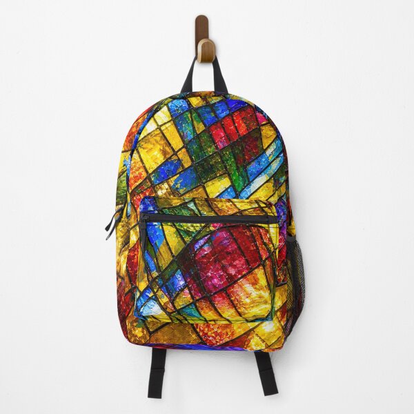 Item preview, Radiant Stained Glass Abstract – Vibrant Contemporary Mosaic Art designed and sold by Ingorgia Studio.