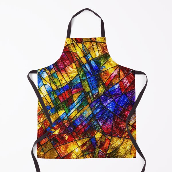 Item preview, Radiant Stained Glass Abstract – Vibrant Contemporary Mosaic Art designed and sold by Ingorgia Studio.