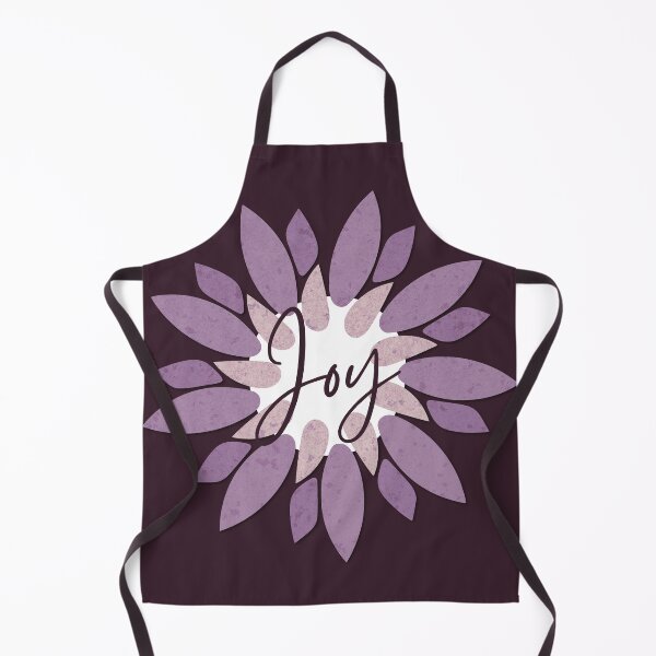 Item preview, Pretty Lavender Paper Flower JOY Cursive Typography designed and sold by TackyTime.