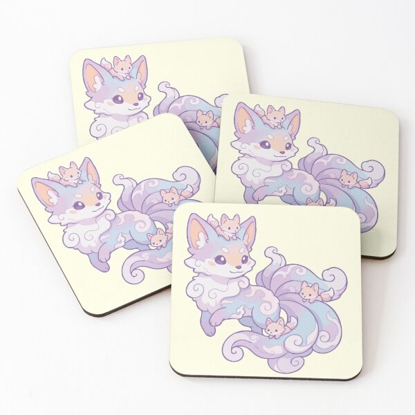 Item preview, Nine Tailed Fox and Pups designed and sold by Catzura.