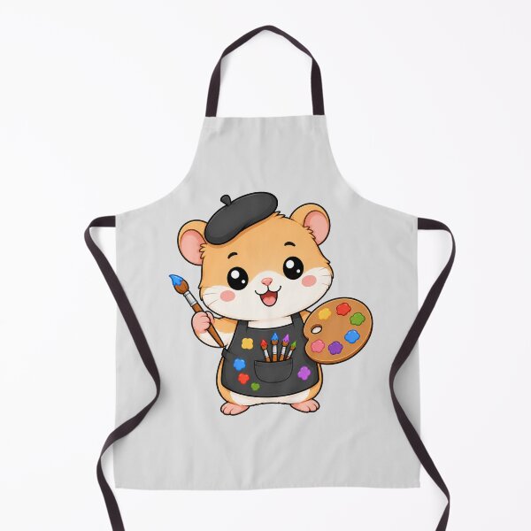 Item preview, Cute Hamster Artist Painting Cartoon Animal Palette designed and sold by Seculinator.