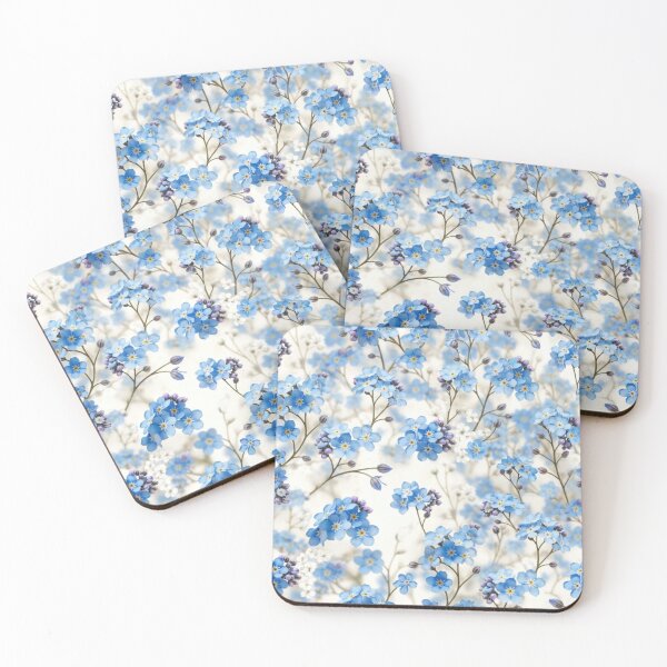 Item preview, Elegant Blue Floral Seamless Pattern designed and sold by IntelliMindDesigns.