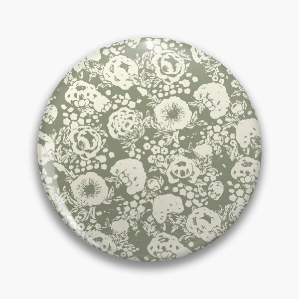 Item preview, Sage Green Cottagecore Vintage Rose Pattern designed and sold by rawpetal.