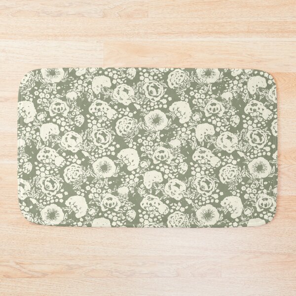 Item preview, Sage Green Cottagecore Vintage Rose Pattern designed and sold by rawpetal.