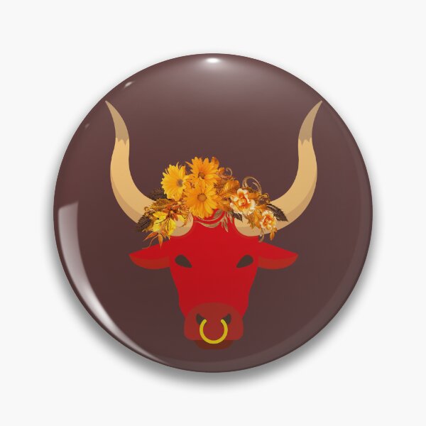 Item preview, Boho Floral Bull Rustic Western Farmhouse Sunflower Bull Design. designed and sold by LunaPrintCo.