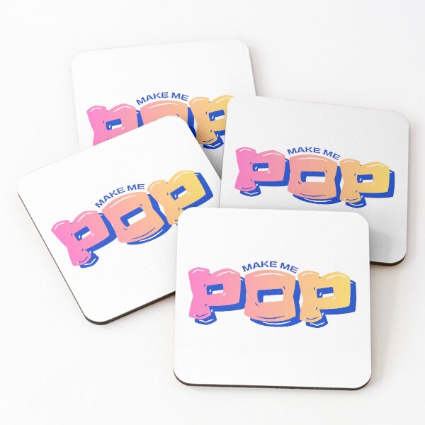 Item preview, Make Me Pop Retro Bubble Letter Typography designed and sold by eMKa82.