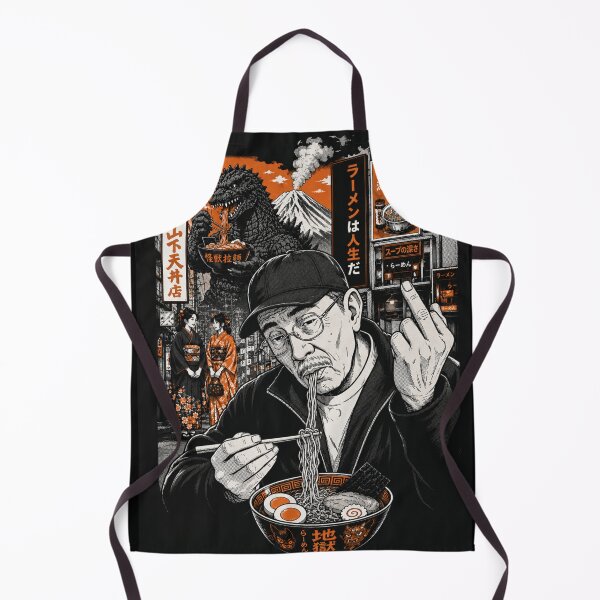 Item preview, Ramen Kaiju Street – Vintage Manga Noodle Monster Tee designed and sold by zumerdiego.