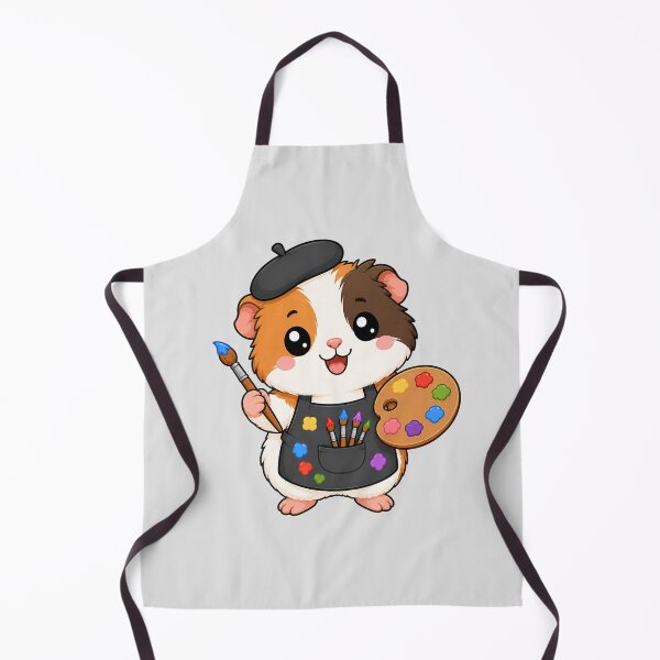 Item preview, Cute Guinea Pig Artist Painting Cartoon Animal Palette designed and sold by Seculinator.