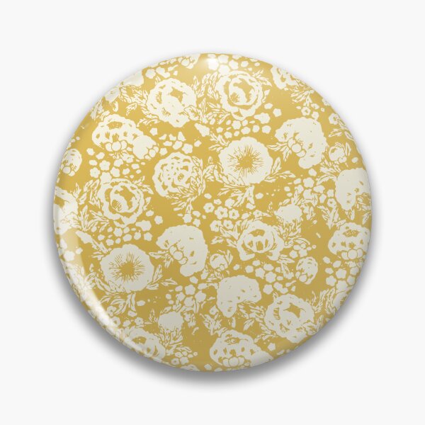 Item preview, Vintage Honey Yellow Rose Garden Pattern designed and sold by rawpetal.