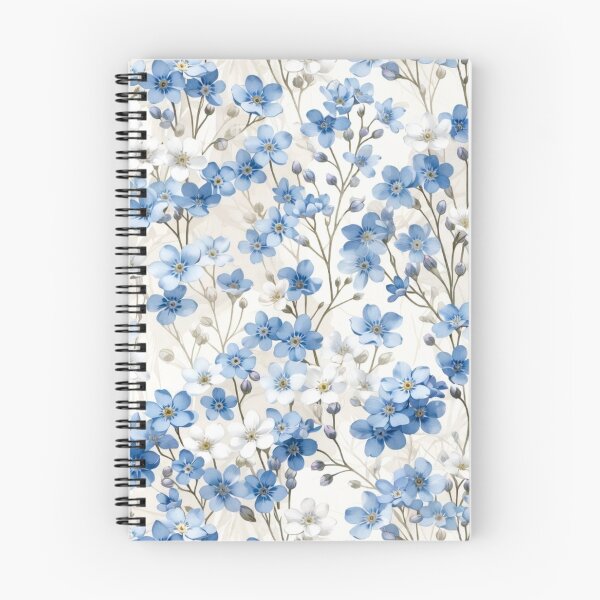 Item preview, Soft Blue Floral Seamless Texture designed and sold by IntelliMindDesigns.