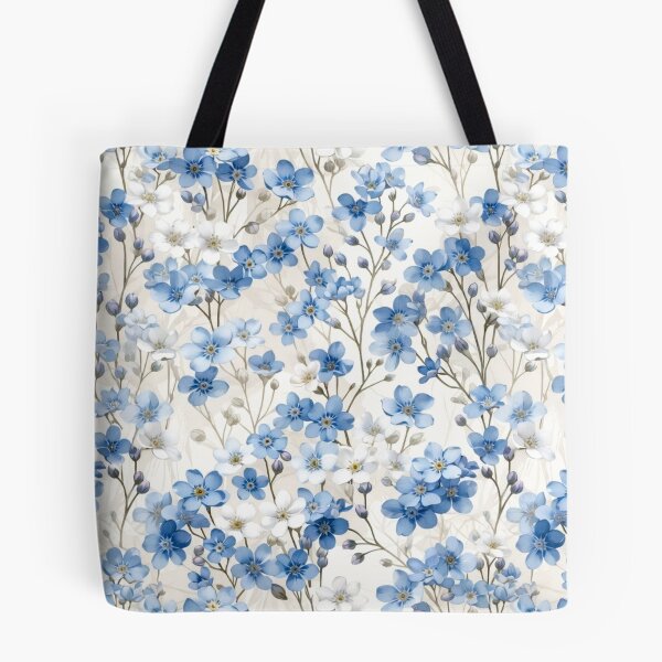 Item preview, Soft Blue Floral Seamless Texture designed and sold by IntelliMindDesigns.