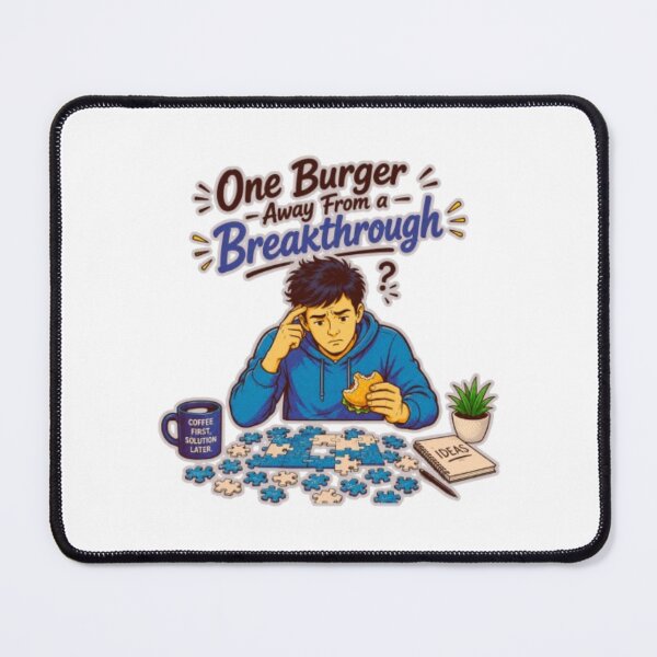 Item preview, One Burger Away From a Breakthrough Funny Problem Solving Art designed and sold by Miheerala.