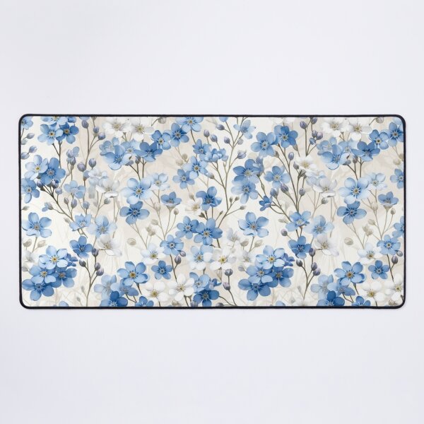 Item preview, Soft Blue Floral Seamless Texture designed and sold by IntelliMindDesigns.
