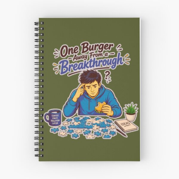Item preview, One Burger Away From a Breakthrough Funny Problem Solving Art designed and sold by Miheerala.