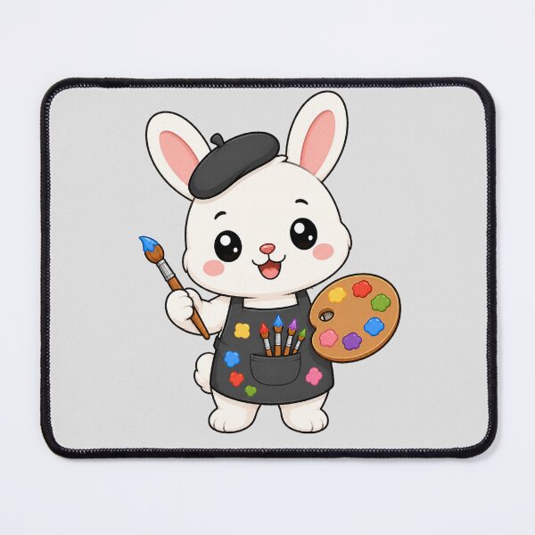 Item preview, Cute Bunny Artist Painting Cartoon Animal Palette designed and sold by Seculinator.