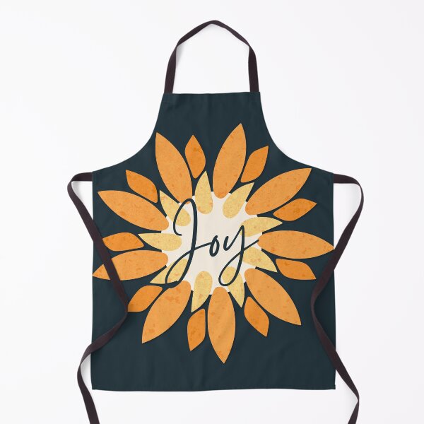 Item preview, Pretty Yellow Orange Paper Flower JOY Cursive Typography designed and sold by TackyTime.