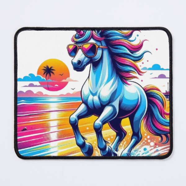 Item preview, Tropical Sunset Unicorn – Whimsical Beach Vibes designed and sold by Dogandesighn.