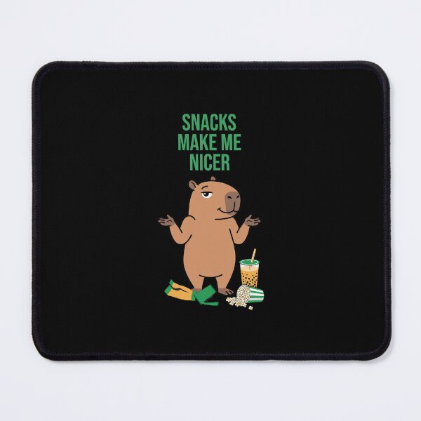 Item preview, Snacks Make Me Nicer - Capybara Meme designed and sold by Sir Capy B.