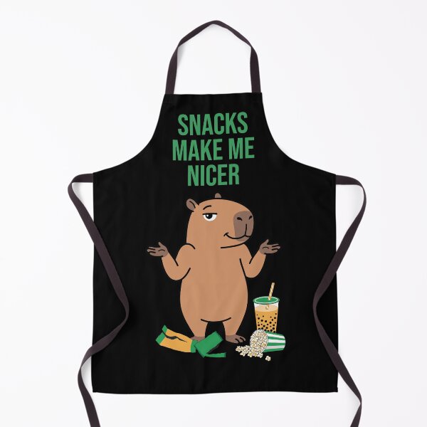 Item preview, Snacks Make Me Nicer - Capybara Meme designed and sold by Sir Capy B.