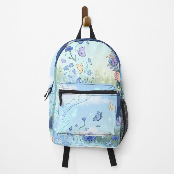 Item preview, Serene Blue Hijab Aesthetic Art - Islamic Anime Woman with Flowers designed and sold by hakikatm.
