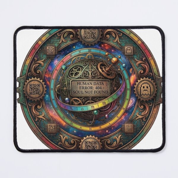 Item preview, Adversarial Human Data Error 404 Soul Not Found Steampunk Tech designed and sold by Fatomfatom.