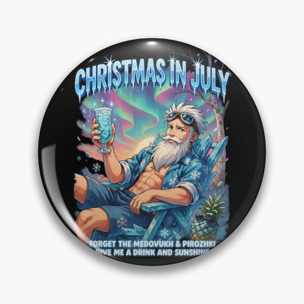 Item preview, Christmas In July – Ded Moroz Father Frost Funny Summer Shirt Russian Slavic Holiday Gift v3 designed and sold by DarylWelsh2024.