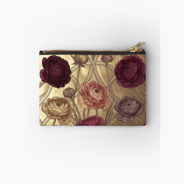 Item preview, Deep Burgundy Gold Floral Mandala designed and sold by IntelliMindDesigns.