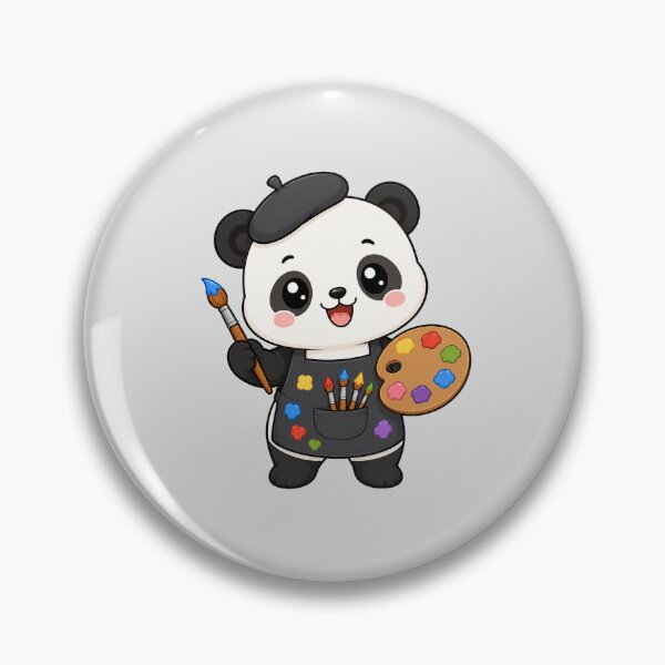 Item preview, Cute Panda Artist Painting Cartoon Animal Palette designed and sold by Seculinator.