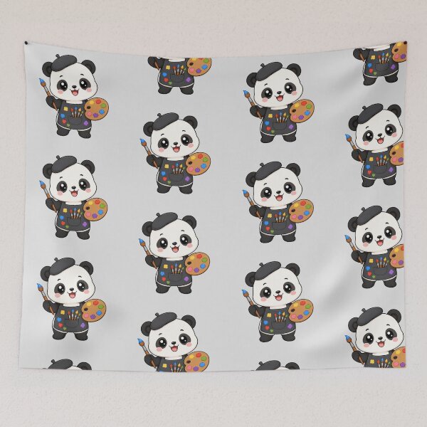 Item preview, Cute Panda Artist Painting Cartoon Animal Palette designed and sold by Seculinator.