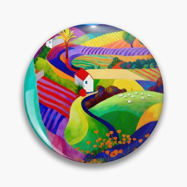 Item preview, Landscape After David Hockney designed and sold by Vicky Brago-Mitchell®.