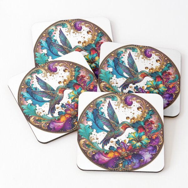 Item preview, Nouveau Hummingbird designed and sold by The Quiet Canvas By Jacky.