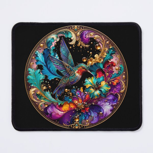 Item preview, Nouveau Hummingbird designed and sold by The Quiet Canvas By Jacky.