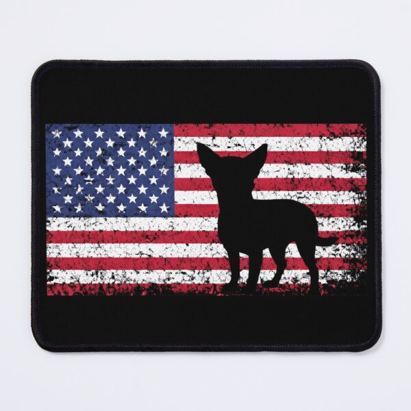 Item preview, Chihuahau Funny Dog Design With America Flag   designed and sold by Thread&Fable.