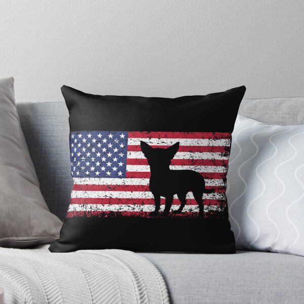 Item preview, Chihuahau Funny Dog Design With America Flag   designed and sold by Thread&Fable.