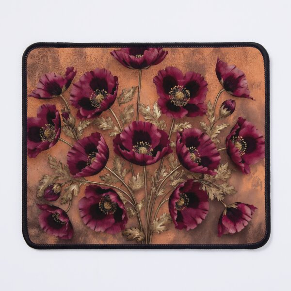 Item preview, Dark Poppy Terracotta Mandala Art designed and sold by IntelliMindDesigns.