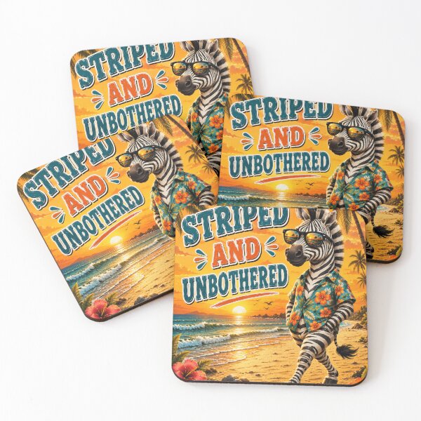 Item preview, Striped And Unbothered Zebra designed and sold by BagFactoryUK.