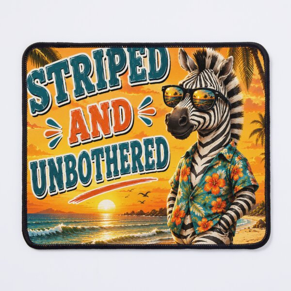 Item preview, Striped And Unbothered Zebra designed and sold by BagFactoryUK.