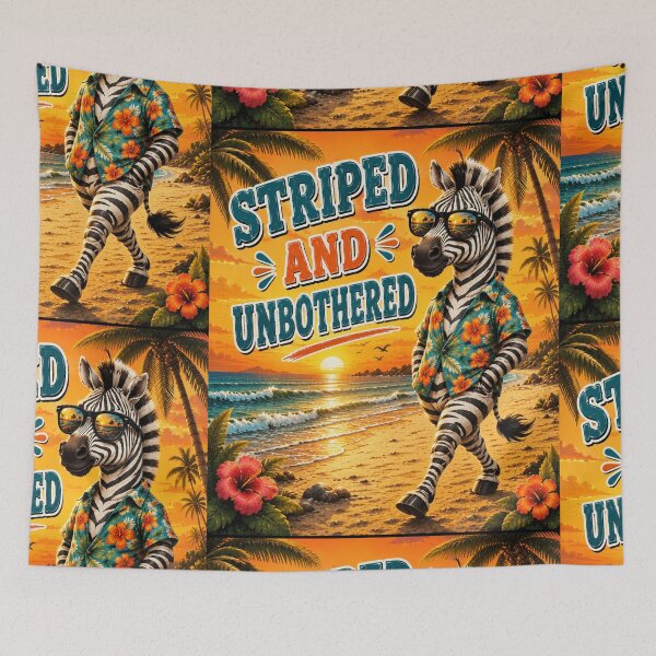 Item preview, Striped And Unbothered Zebra designed and sold by BagFactoryUK.