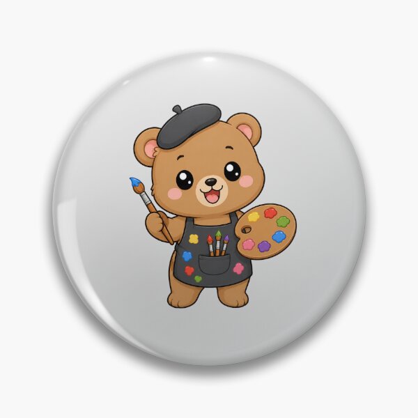 Item preview, Cute Bear Artist Painting Cartoon Animal Palette designed and sold by Seculinator.