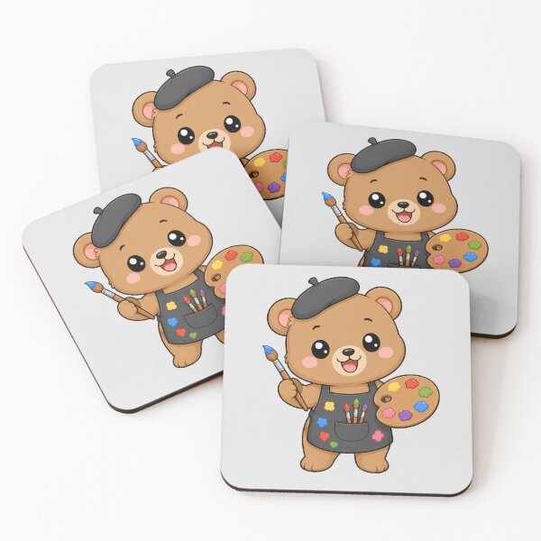 Item preview, Cute Bear Artist Painting Cartoon Animal Palette designed and sold by Seculinator.