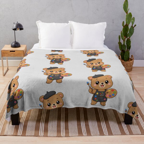 Item preview, Cute Bear Artist Painting Cartoon Animal Palette designed and sold by Seculinator.