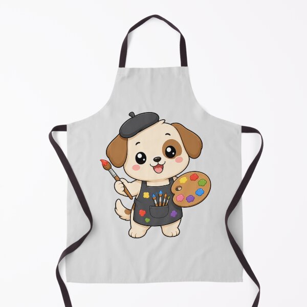 Item preview, Cute Dog Artist Painting Cartoon Animal Palette designed and sold by Seculinator.