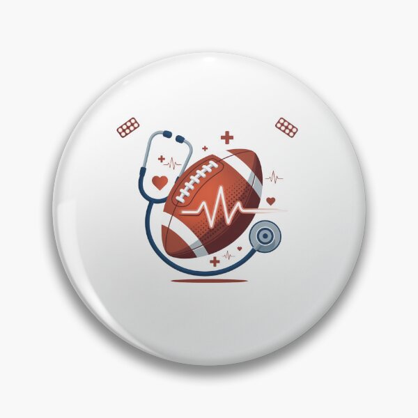 Item preview, Football Sports Medicine Heartbeat Stethoscope Design designed and sold by DariaOltes.