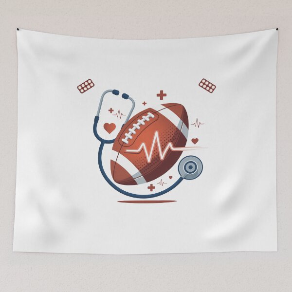 Item preview, Football Sports Medicine Heartbeat Stethoscope Design designed and sold by DariaOltes.