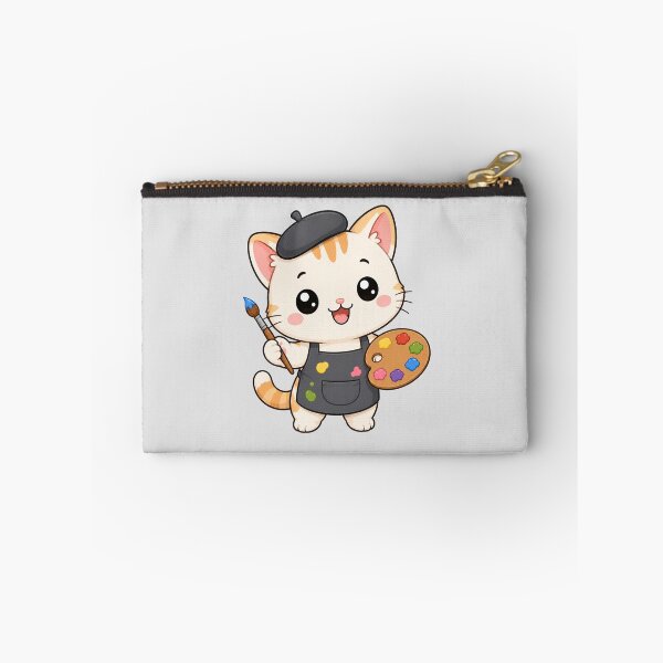Item preview, Cute Cat Artist Painting Cartoon Animal Palette designed and sold by Seculinator.