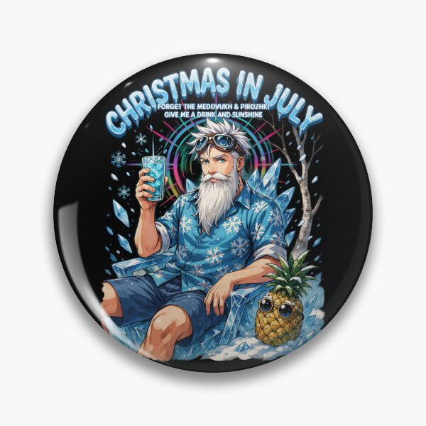 Item preview, Christmas In July – Ded Moroz Father Frost Funny Summer Shirt Russian Slavic Holiday Gift v5 designed and sold by DarylWelsh2024.